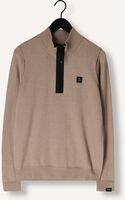 Beige BUTCHER OF BLUE Trui CLIFDEN HALFZIP Beige BUTCHER OF BLUE Trui CLIFDEN HALFZIP - medium