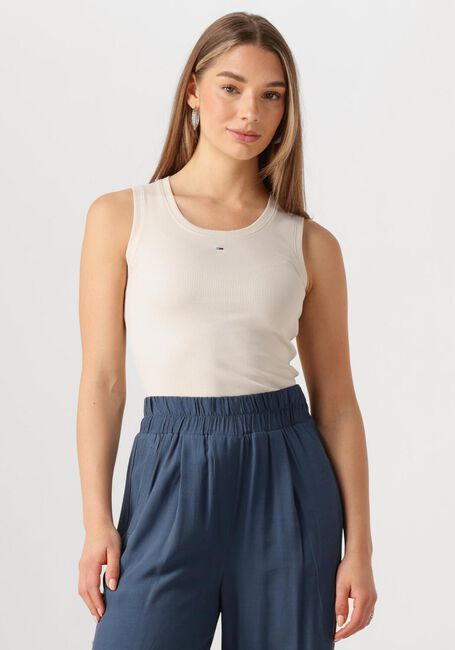 TOMMY JEANS Haut TJW ESSENTIAL RIB TANK EXT Écru - large