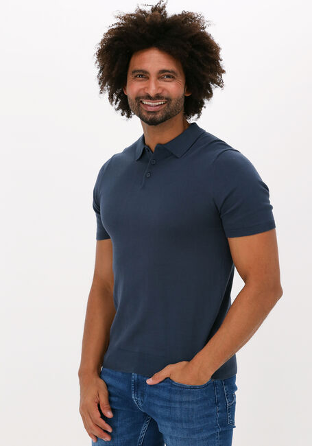 SAINT STEVE Polo CHRIS en bleu - large