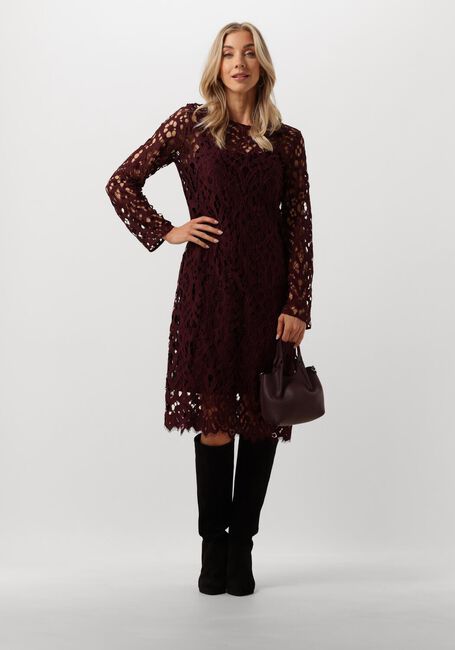Rode VANILIA Midi jurk LACE MIDI DRESS - large