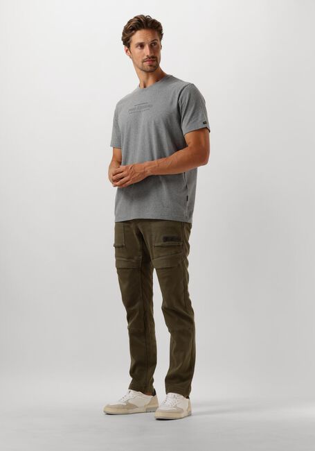 Grijze PME LEGEND T-shirt SHORT SLEEVE R-NECK COTTON ELASTANE JERSEY - large