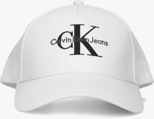 CALVIN KLEIN MONOGRAM TRUCKER CAP Casquette en blanc - large