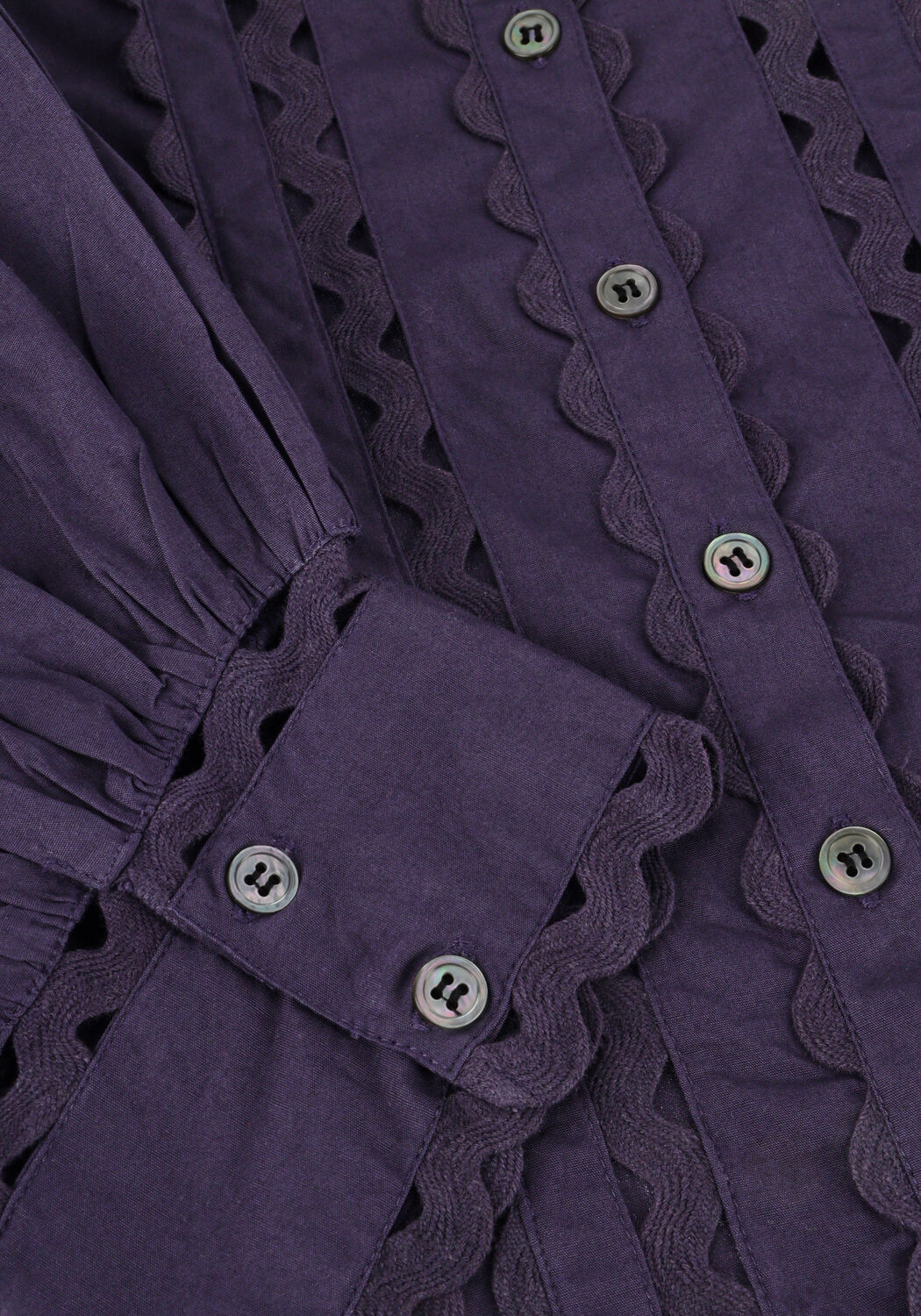 Paarse ANTIK BATIK  ROMIE BLOUSE - large