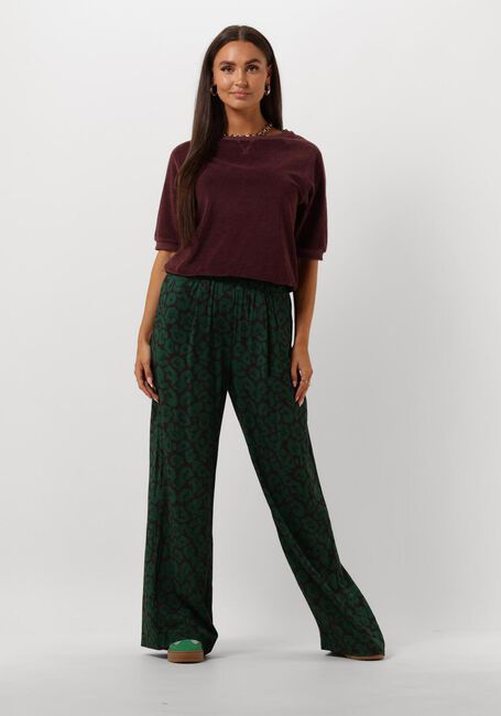 BY-BAR Pantalon large BENJI SPOTTED PANT en vert - large