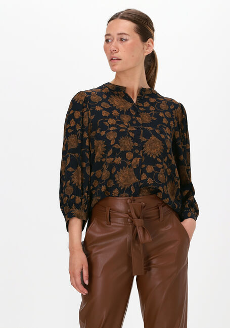 BY-BAR RIKKI LS GOLDEN FLOWER BLOUSE Blouses en noir - large