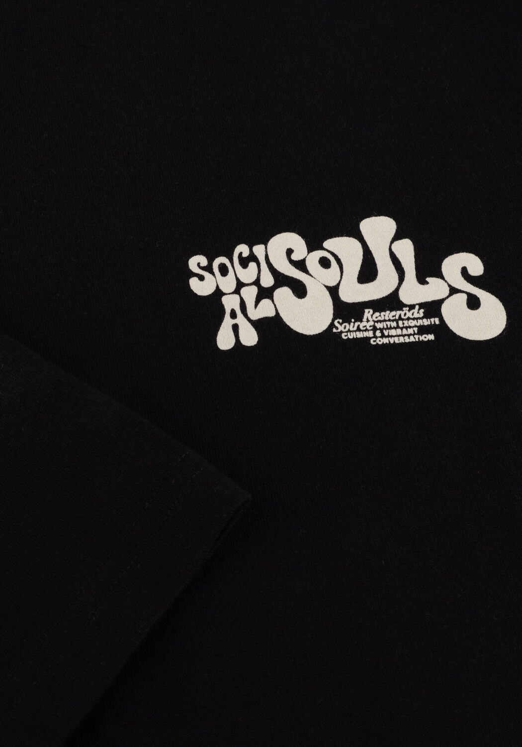 RESTER&Ouml;DS T-shirt TAS CHEST PRINT en noir - large