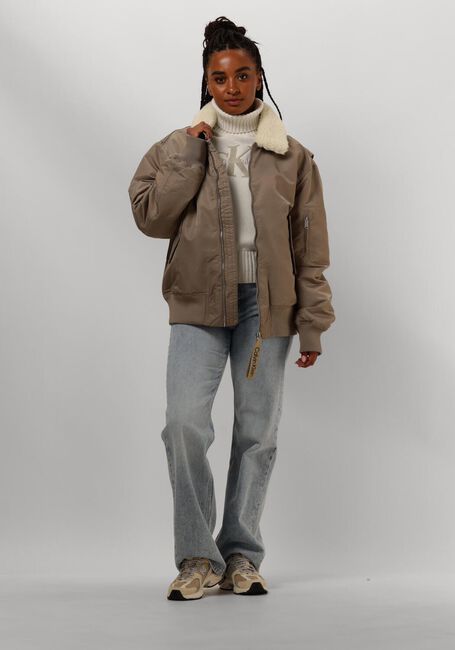 CALVIN KLEIN Jack AVIATOR SHERPA JACKET en beige - large
