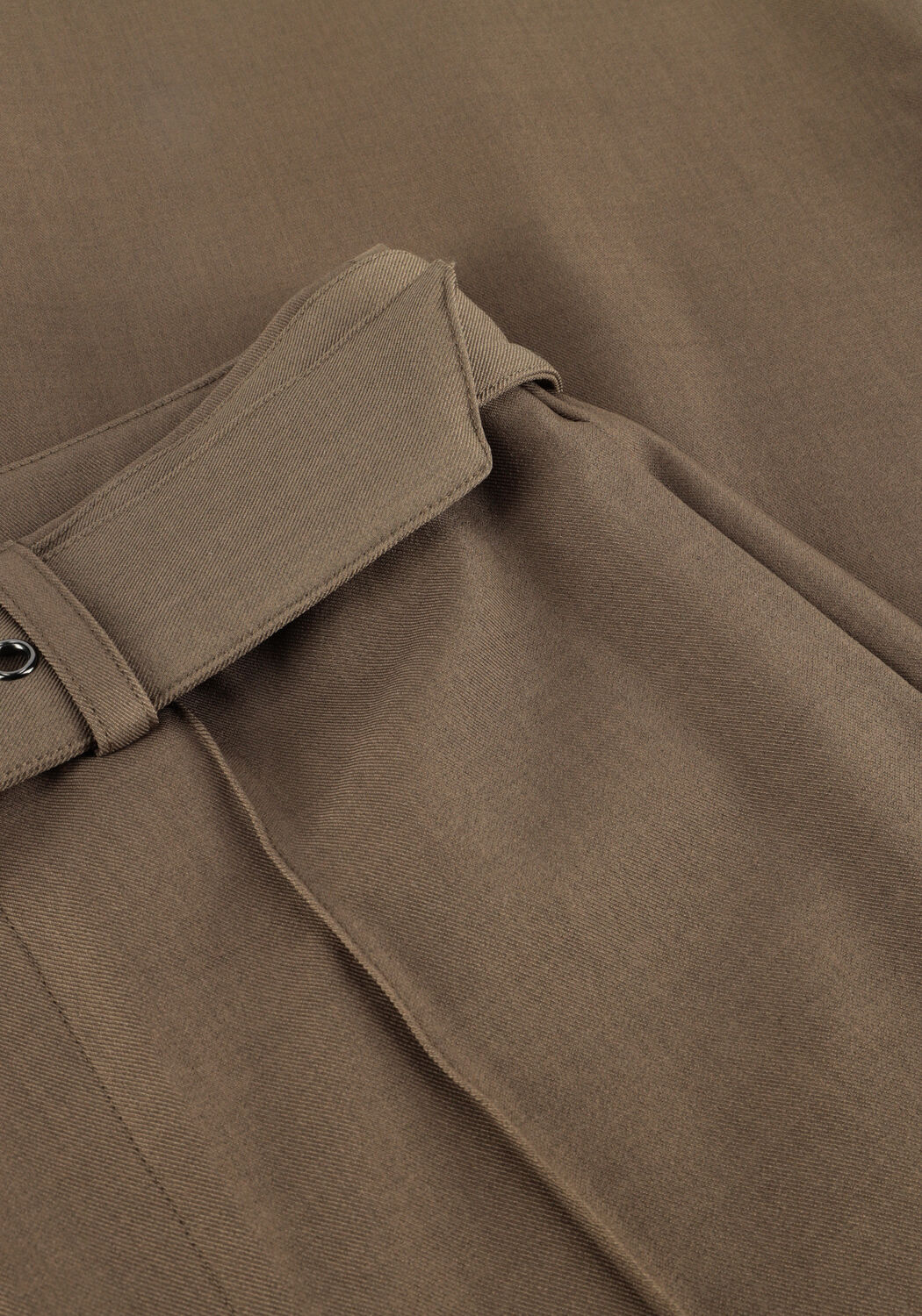 CO'COUTURE Pantalon large LUNA BELT CREASE PANT Olive - large