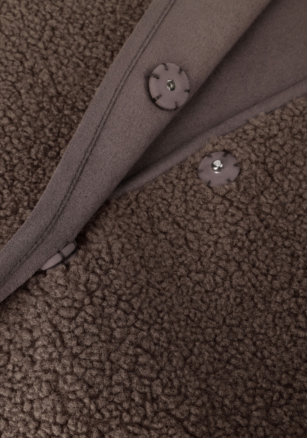 KNIT-TED Manteau Teddy JOKO en marron - large