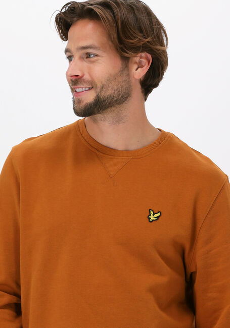 LYLE & SCOTT Pull CREW NECK SWEATSHIRT en orange - large