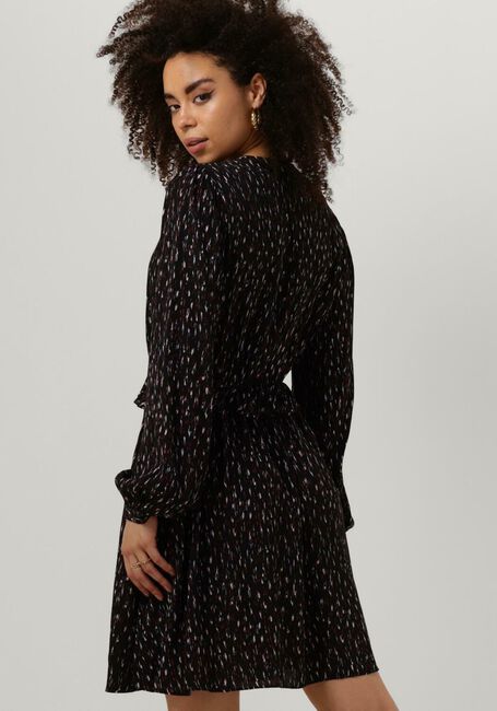 SCOTCH & SODA Mini robe WRAPPED SHORT DRESS en noir - large