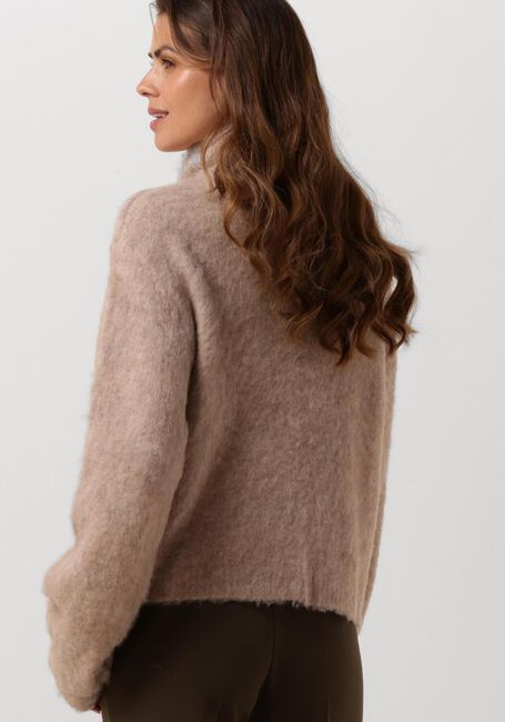 MODSTRÖM Pull KANEMD ZIP T-NECK en beige - large