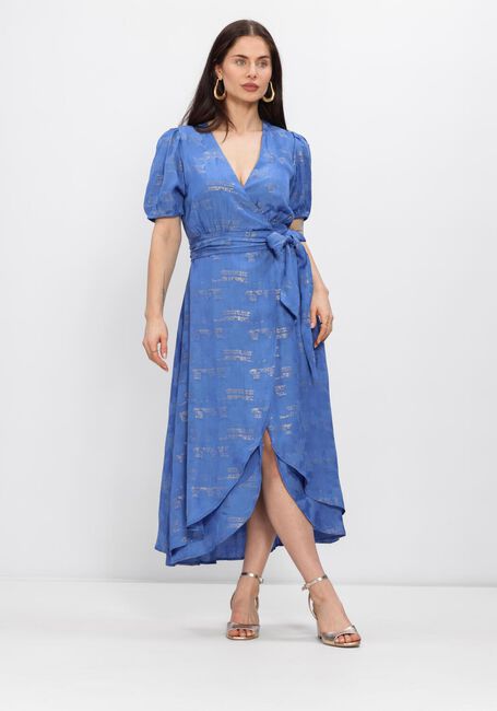 FREEBIRD Robe midi F-WV-JAC-FLOW-LUREX-26-1 en bleu - large