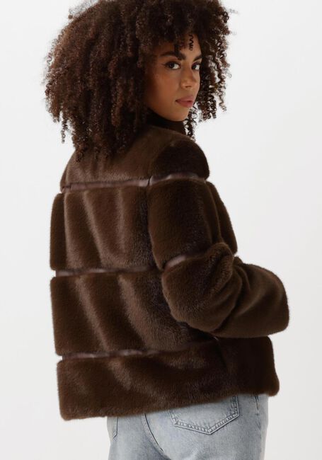 TWINSET MILANO Manteau en fausse fourrure 242TT2022 en marron - large
