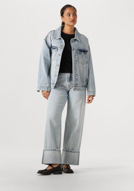 Lichtblauwe WITHBLACK Spijkerjas WBLMARTHA DENIM JACKET - large