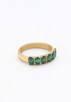 Gouden NOTRE-V Ring OMSS23-022 GREEN