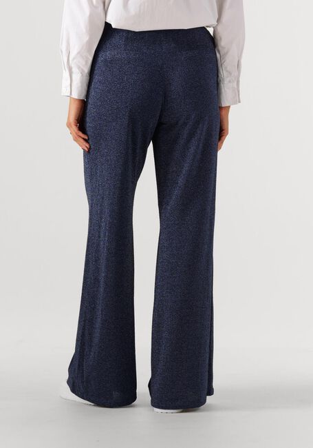 Donkerblauwe POM AMSTERDAM Wijde broek PANTS - GLITTER DAWN BLUE - large