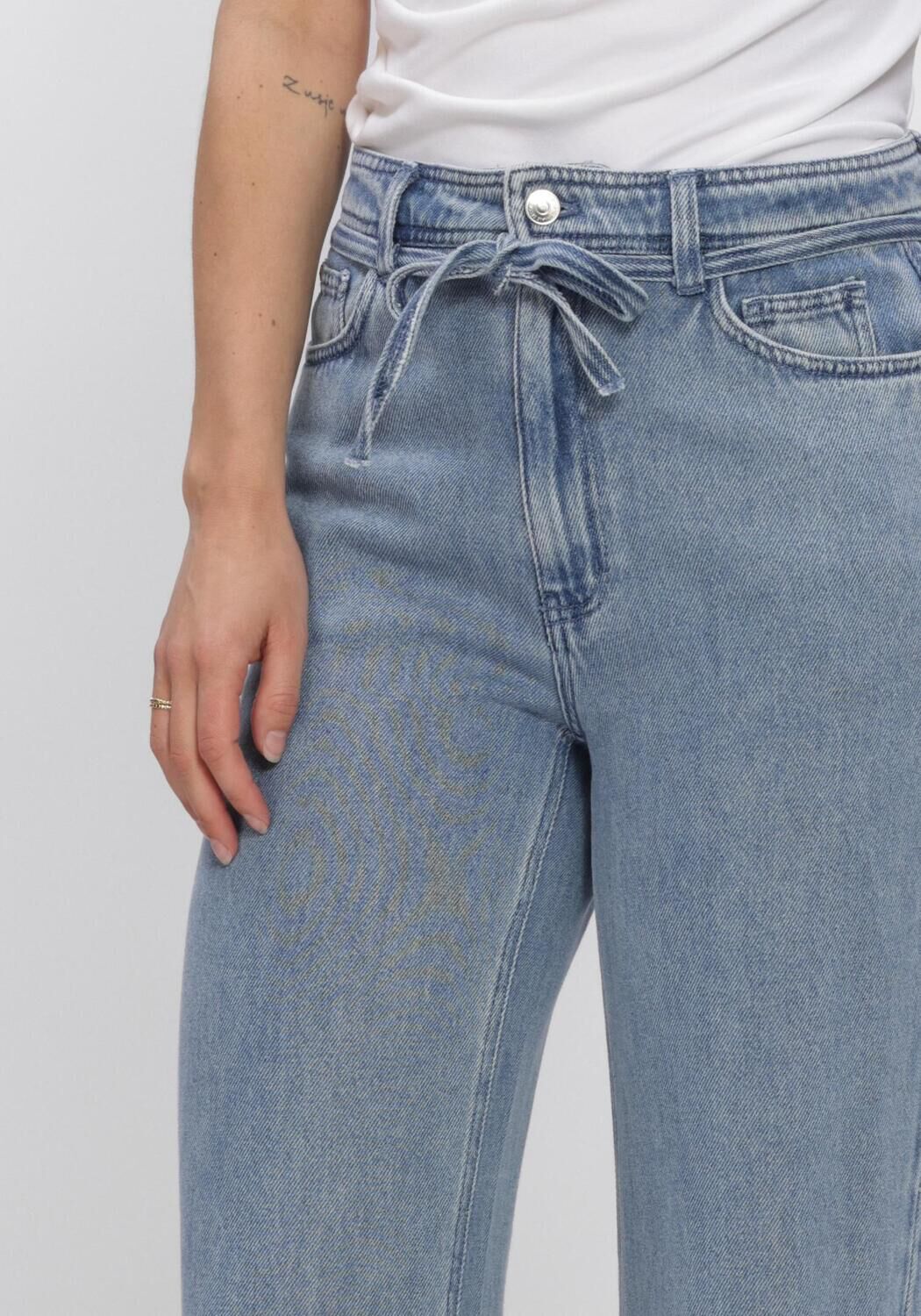 SECOND FEMALE Straight leg jeans RIO DENIM JEANS en bleu - large