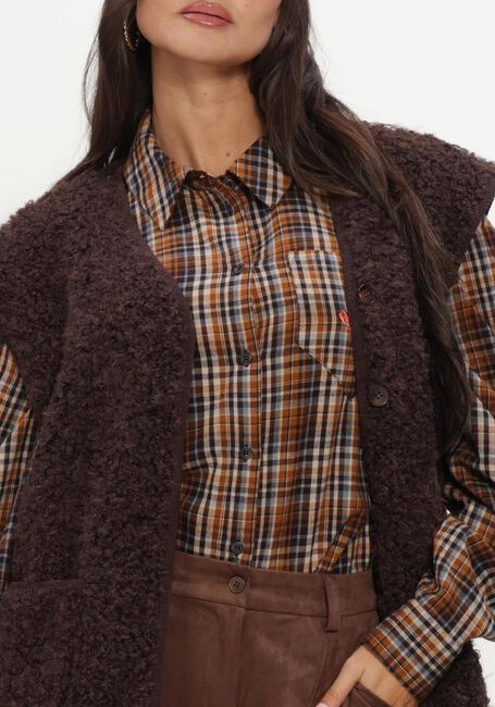 Bruine OBJECT Vest OBJIDUNA LO WAISTCOAT - large