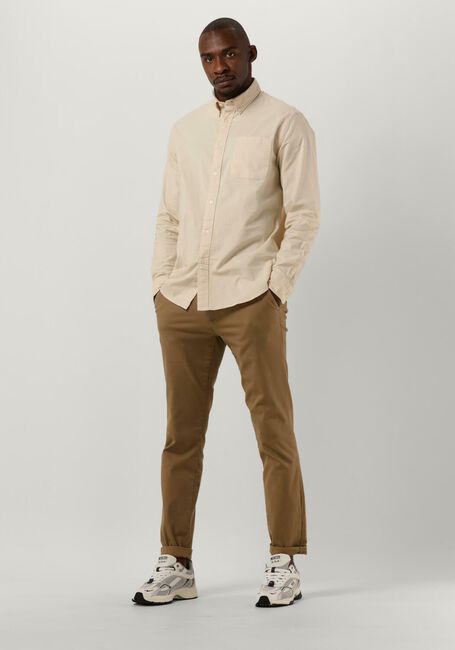 Beige SELECTED HOMME Casual overhemd SLHREGRICK-OX FLEX SHIRT LS - large