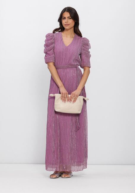 Paarse FREEBIRD Mini jurk F-JER-PLISSE-LUREX-26-1 - large