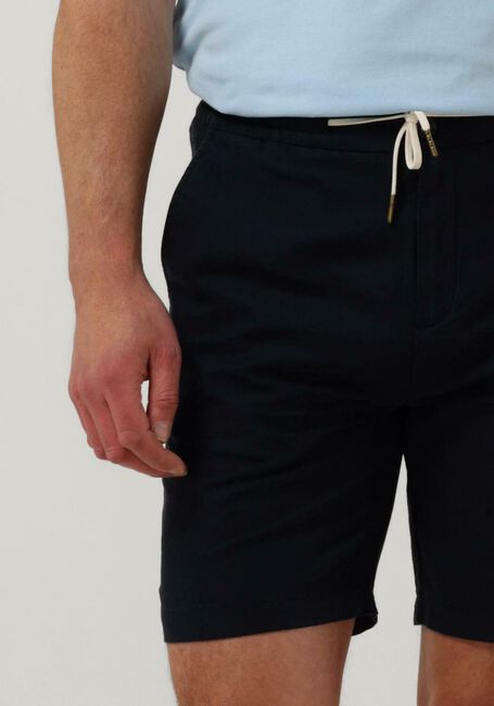 Donkerblauwe SCOTCH & SODA Korte broek FAVE - COTTON/LINEN TWILL BERMUDA SHORT - large