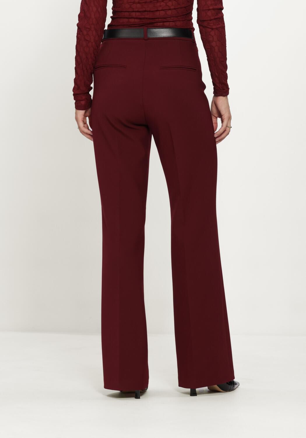 CAMBIO FAMOUS WOOL SUBSTITUTE DOUBLE Pantalons Bordeaux - large