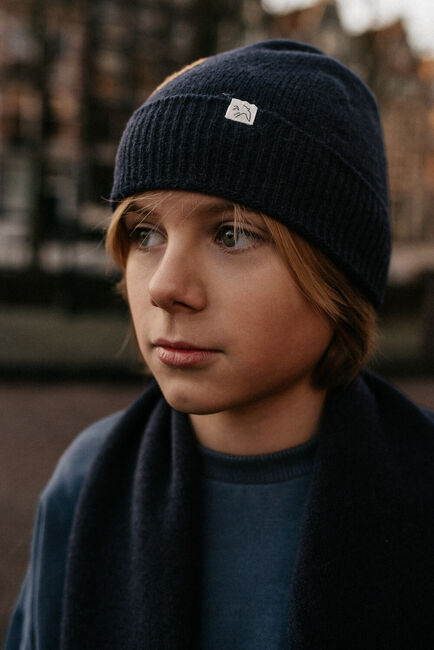 JENEST J BEANIE Bonnet Bleu foncé - large