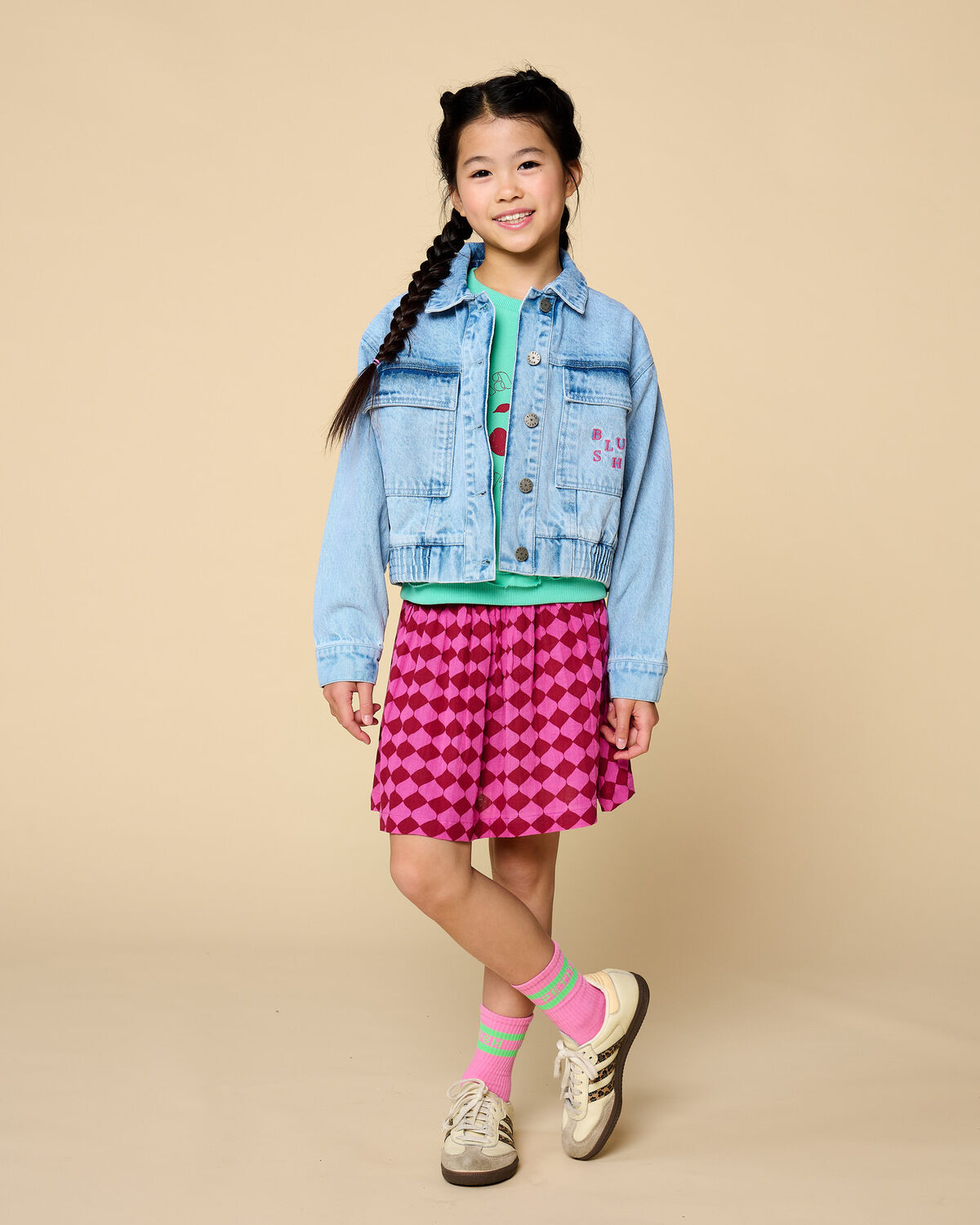 PETIT BLUSH Veste en jean DENIM JACKET Bleu clair - large