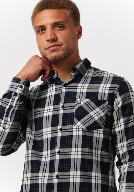 BUTCHER OF BLUE Chemise décontracté ROBBINS MID CHECK SHIRT en bleu - large