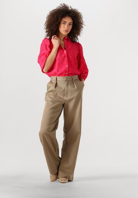 Fuchsia JANSEN AMSTERDAM Top ALORA HEMDJE TC 103 SPAGHETTI WITH LACE - large