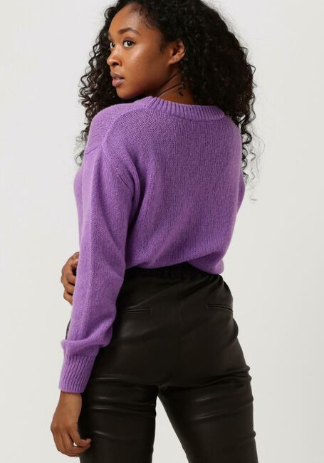 Paarse VANESSA BRUNO Trui VINCA PULL COL MONTANT - large