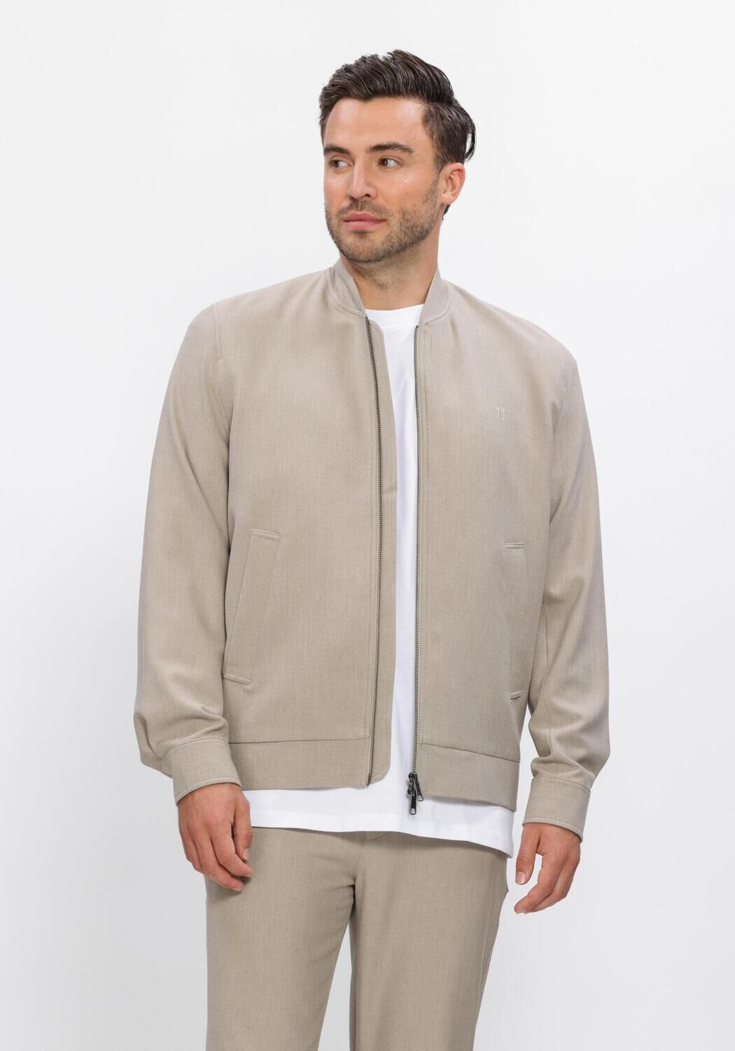 Witte LES DEUX Jack COMO REG BOMBER JACKET