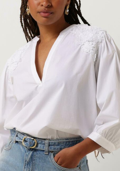 TWINSET MILANO WOVEN BLOUSE Blouses en blanc - large