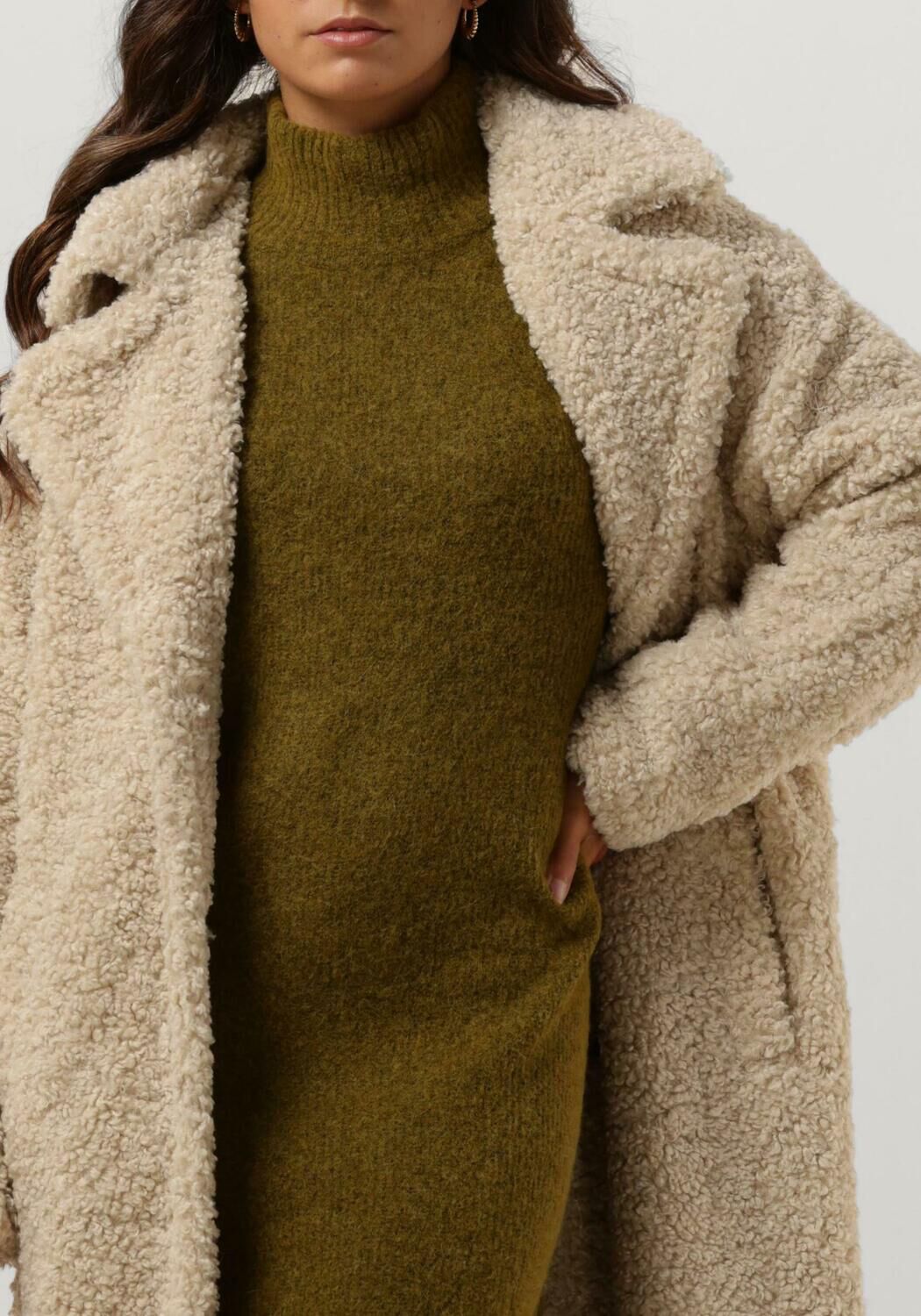 Manteau teddy on sale beige femme