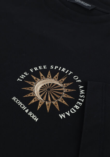 SCOTCH & SODA T-shirt 163976 - GRAPHIC LOGO RELAXED- en noir - large