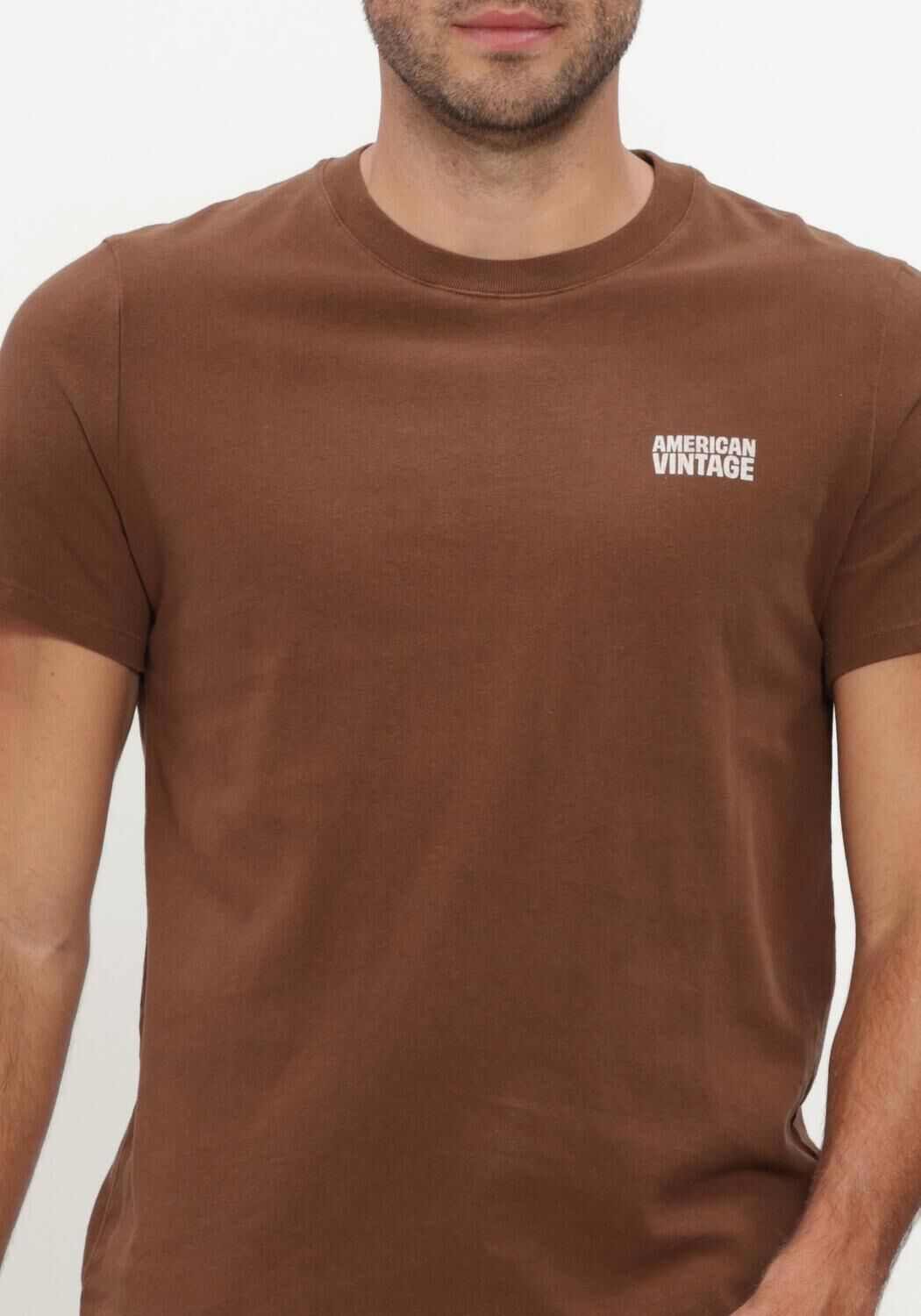 AMERICAN VINTAGE T-shirt YKOBOW en marron - large