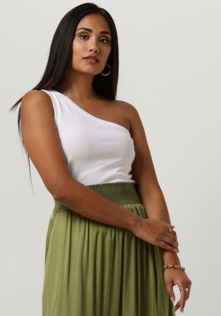 PENN & INK Haut SINGLET ONE SHOULDER Écru - large