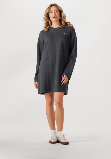 ALIX THE LABEL Mini robe LADIES KNITTED SWEATER DRESS Gris foncé - large