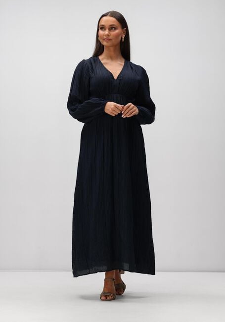 Donkerblauwe NEO NOIR Maxi jurk SILFI CREPE DRESS - large