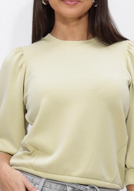 Lime SELECTED WOMEN Sweater SLFTENNY 3/4 SWEAT TOP - large