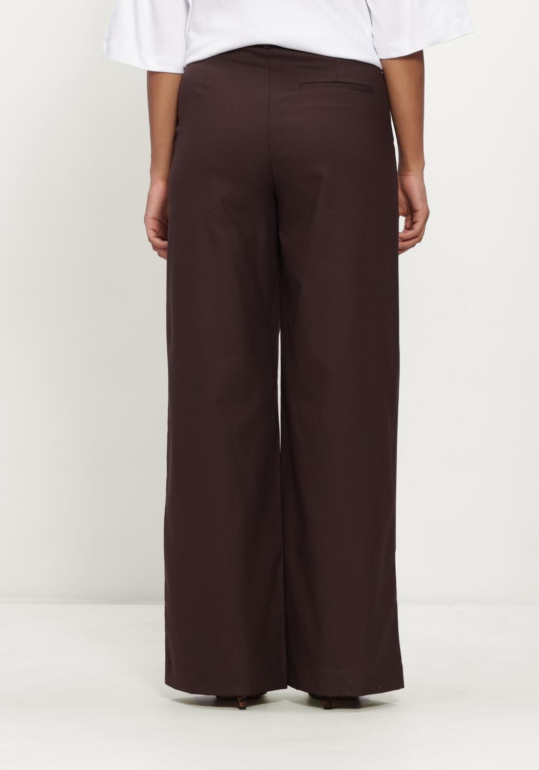 Bruine GESTUZ Pantalon GZPAULA MW WIDE PANTS - large