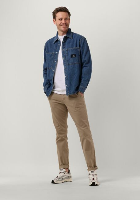 CALVIN KLEIN Veste en jean RELAXED LINEAR DENIM SHIRT en bleu - large