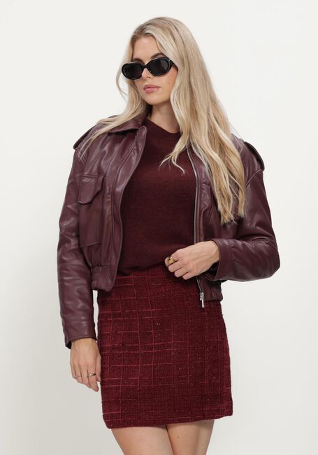 Bordeaux FREEBIRD Leren jas LARA - large