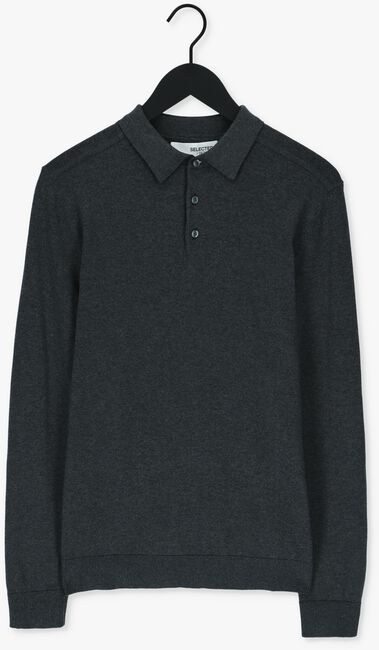 SELECTED HOMME Polo SLHBERG LS KNIT POLO NECK B NO Anthracite - large