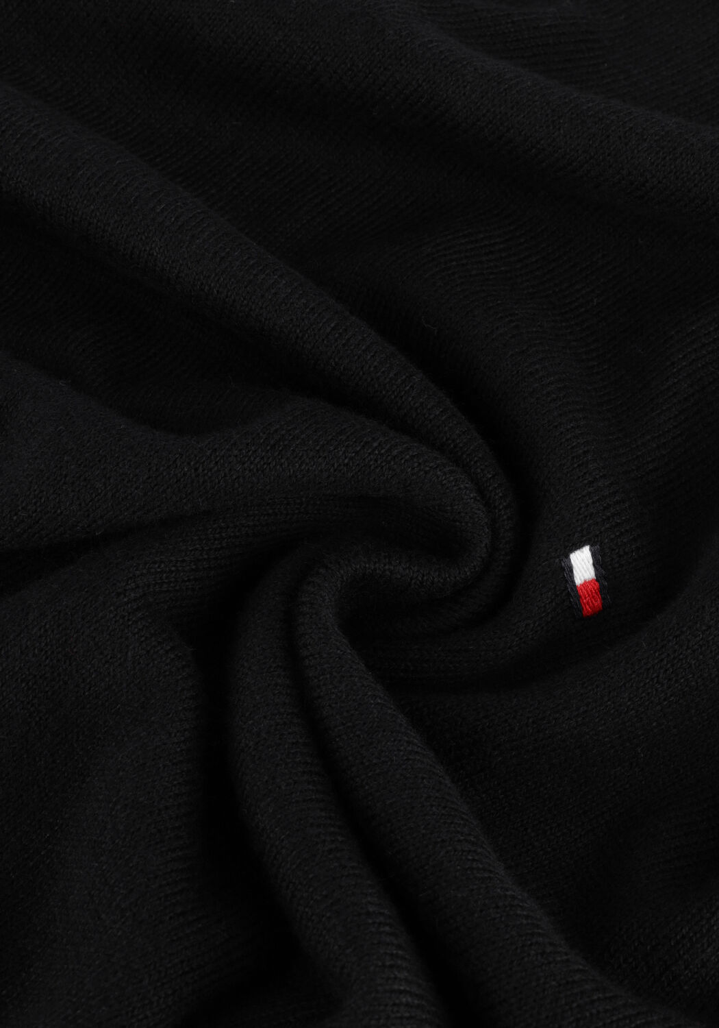 TOMMY HILFIGER Col roul&eacute; PIMA ORG CTN CASHMERE ROLL NECK en noir - large