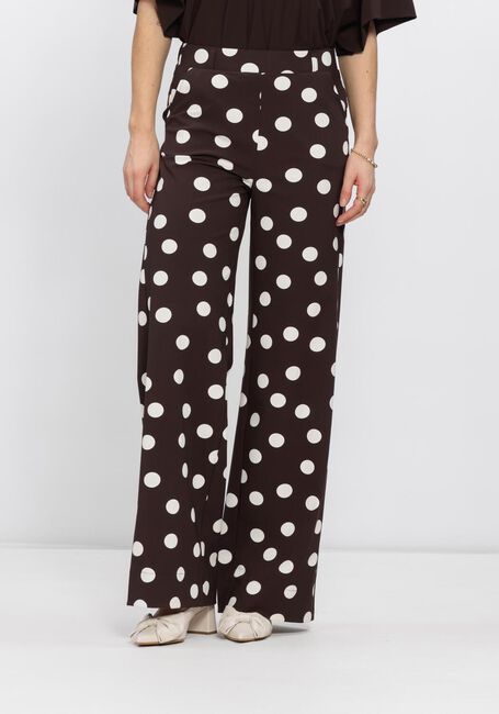 Bruine STUDIO ANNELOES Wijde broek Lexie dot trousers - large