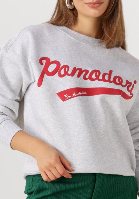 Lichtgrijze POM AMSTERDAM Sweater SWEATER - POMODORI GREY - large