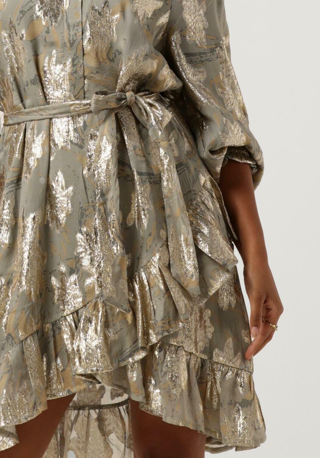 Groene BRUUNS BAZAAR Mini jurk HOLLYHOCK COSTES DRESS Omoda