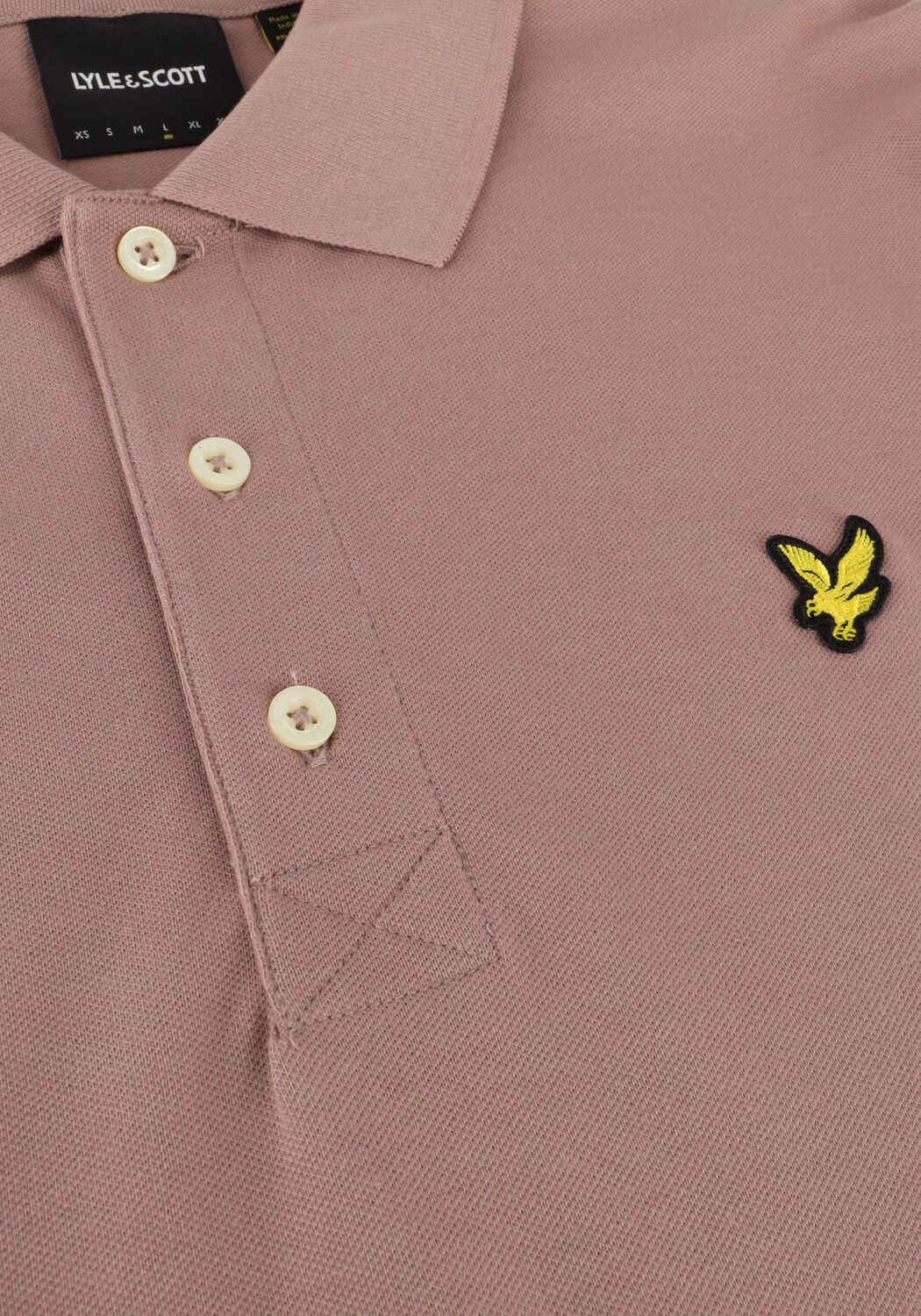 LYLE & SCOTT Polo PLAIN POLO SHIRT en rose - large